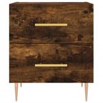Casa si Gradina - Mobilier - Comode si corpuri - Noptiere - Noptiere, 2 buc., stejar fumuriu, 40x35x47,5 cm, lemn compozit - Infinity.ro