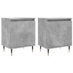 Casa si Gradina - Mobilier - Comode si corpuri - Noptiere - Noptiere, 2 buc., gri beton, 40x30x50 cm, lemn compozit - Infinity.ro