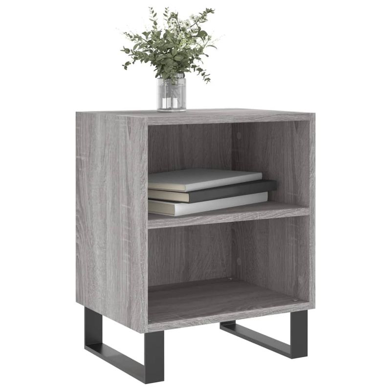 Casa si Gradina - Mobilier - Comode si corpuri - Noptiere - Noptiere, 2 buc., gri sonoma, 40x30x50 cm, lemn compozit - Infinity.ro