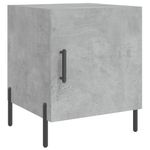 Casa si Gradina - Mobilier - Comode si corpuri - Noptiere - Noptiera, gri beton, 40x40x50 cm, lemn compozit - Infinity.ro