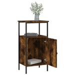 Casa si Gradina - Mobilier - Comode si corpuri - Noptiere - Noptiera, stejar fumuriu, 41x31x80 cm, lemn compozit - Infinity.ro
