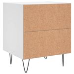 Casa si Gradina - Mobilier - Comode si corpuri - Noptiere - Noptiere, 2 buc., alb, 40x35x47,5 cm, lemn compozit - Infinity.ro