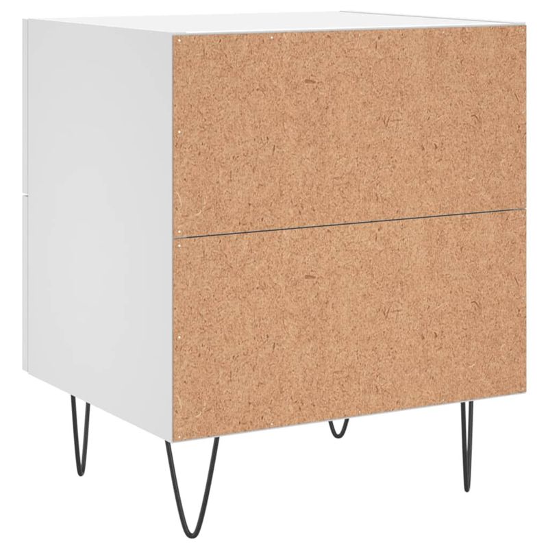 Casa si Gradina - Mobilier - Comode si corpuri - Noptiere - Noptiere, 2 buc., alb, 40x35x47,5 cm, lemn compozit - Infinity.ro