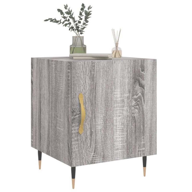 Casa si Gradina - Mobilier - Comode si corpuri - Noptiere - Noptiere, 2 buc., gri sonoma, 40x40x50 cm, lemn compozit - Infinity.ro