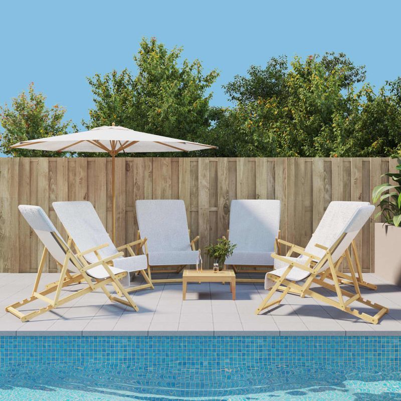 Casa si Gradina - Textile si covoare - Textile baie - Prosoape - Prosoape de plaja, 6 buc., alb, 60x135 cm, textil 400 GSM - Infinity.ro