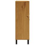 Casa si Gradina - Mobilier - Comode si corpuri - Comode - Dulap cu usa din sticla „FLAM” 92x40x122,5 cm lemn masiv de pin - Infinity.ro