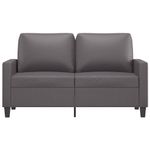 Casa si Gradina - Mobilier - Canapele si coltare - Canapele - Canapea cu 2 locuri, gri, 120 cm, piele ecologica - Infinity.ro