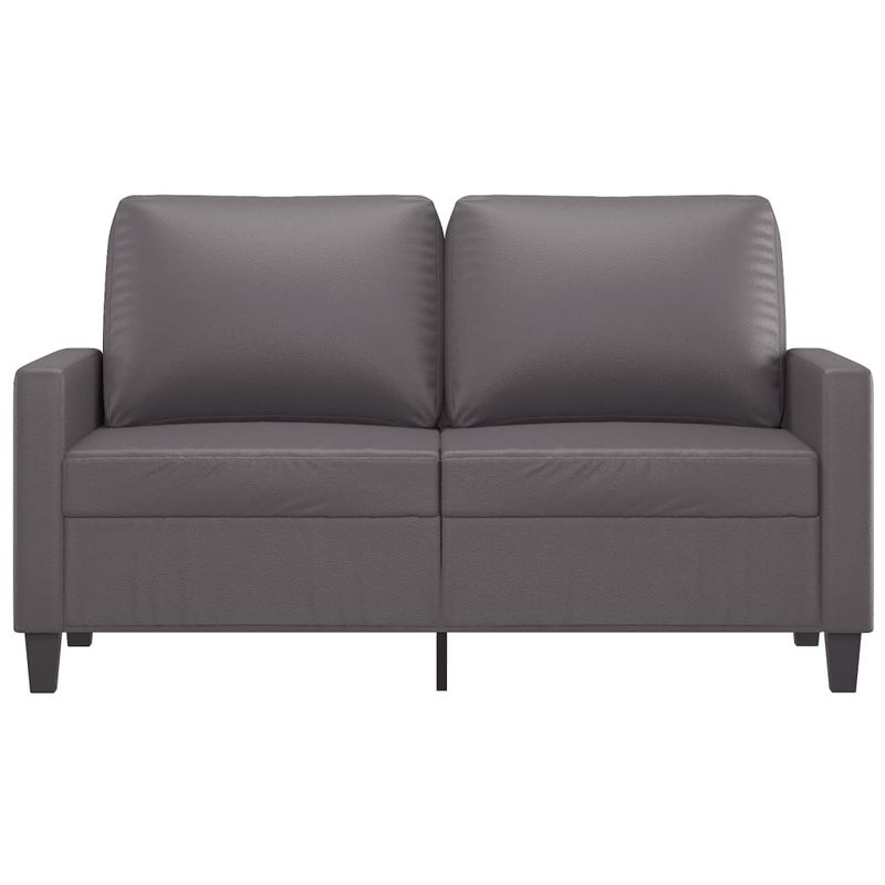 Casa si Gradina - Mobilier - Canapele si coltare - Canapele - Canapea cu 2 locuri, gri, 120 cm, piele ecologica - Infinity.ro