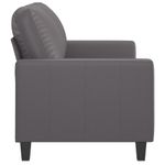 Casa si Gradina - Mobilier - Canapele si coltare - Canapele - Canapea cu 2 locuri, gri, 120 cm, piele ecologica - Infinity.ro