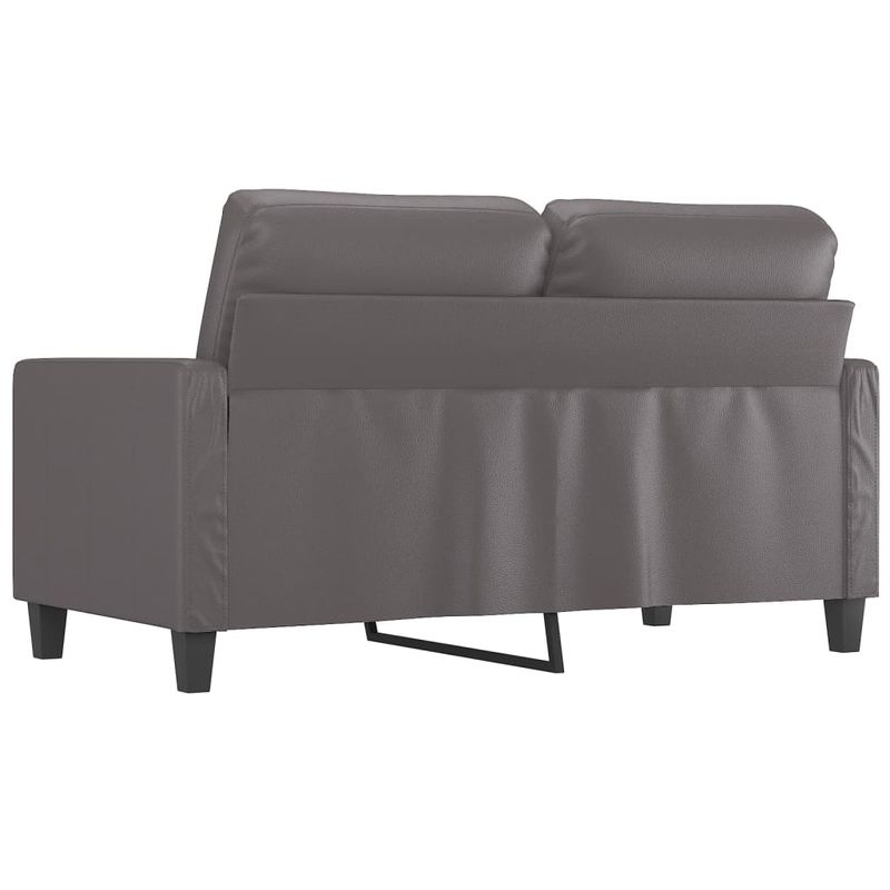 Casa si Gradina - Mobilier - Canapele si coltare - Canapele - Canapea cu 2 locuri, gri, 120 cm, piele ecologica - Infinity.ro