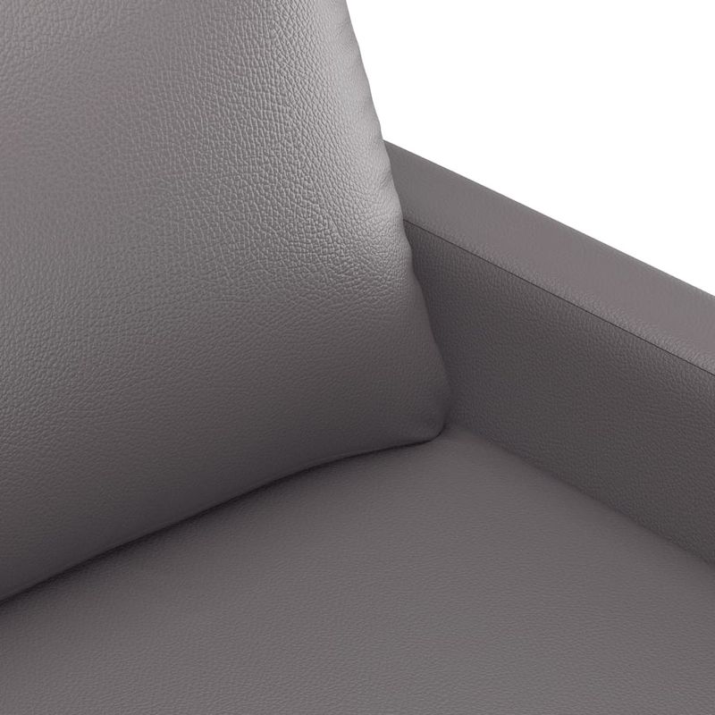 Casa si Gradina - Mobilier - Canapele si coltare - Canapele - Canapea cu 2 locuri, gri, 120 cm, piele ecologica - Infinity.ro