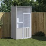 Petshop - Accesorii petshop - Culcusuri si custi - Tarcuri si colivii - Colivie pentru pasari gri 115x78x200 cm otel galvanizat - Infinity.ro