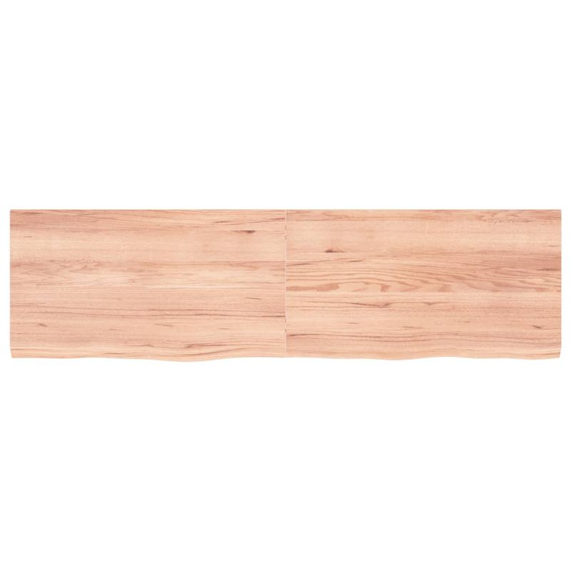 Casa si Gradina - Mobilier - Mobilier baie - Blaturi baie - Blat de baie, maro deschis, 180x50x(2-4) cm, lemn masiv tratat - Infinity.ro