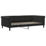 Casa si Gradina - Mobilier - Paturi si accesorii - Paturi - Pat de zi cu saltea, negru, 100x200 cm, catifea - Infinity.ro