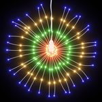 Casa si Gradina - Decoratiuni - Decoratiuni de sezon - Lumina stelara de Craciun 140 LED-uri 2 buc., multicolor, 17 cm - Infinity.ro