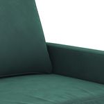 Casa si Gradina - Mobilier - Seturi de mobilier - Seturi living - Set de canapele cu perne, 3 piese, verde inchis, catifea - Infinity.ro