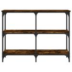 Casa si Gradina - Mobilier - Comode si corpuri - Console - Masuta consola, stejar fumuriu, 100x29x75 cm, lemn prelucrat - Infinity.ro