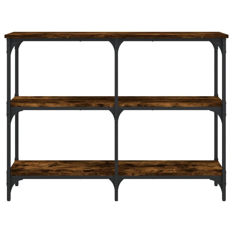 Casa si Gradina - Mobilier - Comode si corpuri - Console - Masuta consola, stejar fumuriu, 100x29x75 cm, lemn prelucrat - Infinity.ro