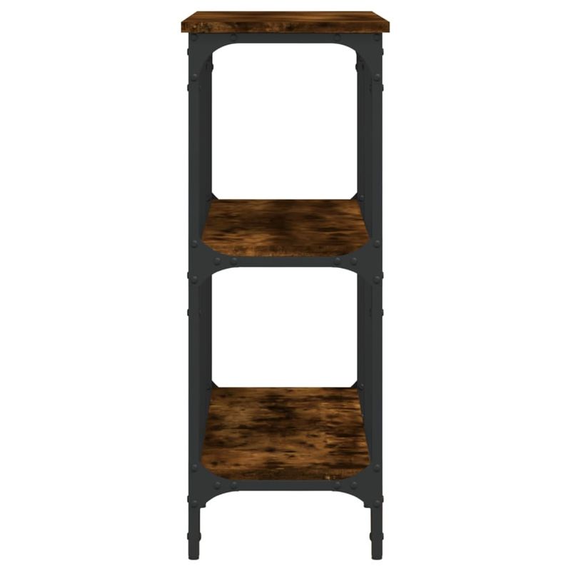 Casa si Gradina - Mobilier - Comode si corpuri - Console - Masuta consola, stejar fumuriu, 100x29x75 cm, lemn prelucrat - Infinity.ro