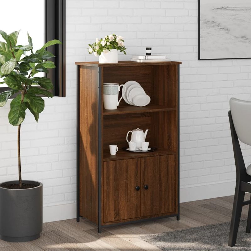 Casa si Gradina - Mobilier - Comode si corpuri - Corpuri bucatarie - Dulap inalt, stejar maro, 62x32x103,5 cm, lemn compozit - Infinity.ro