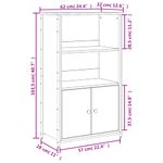 Casa si Gradina - Mobilier - Comode si corpuri - Corpuri bucatarie - Dulap inalt, stejar maro, 62x32x103,5 cm, lemn compozit - Infinity.ro