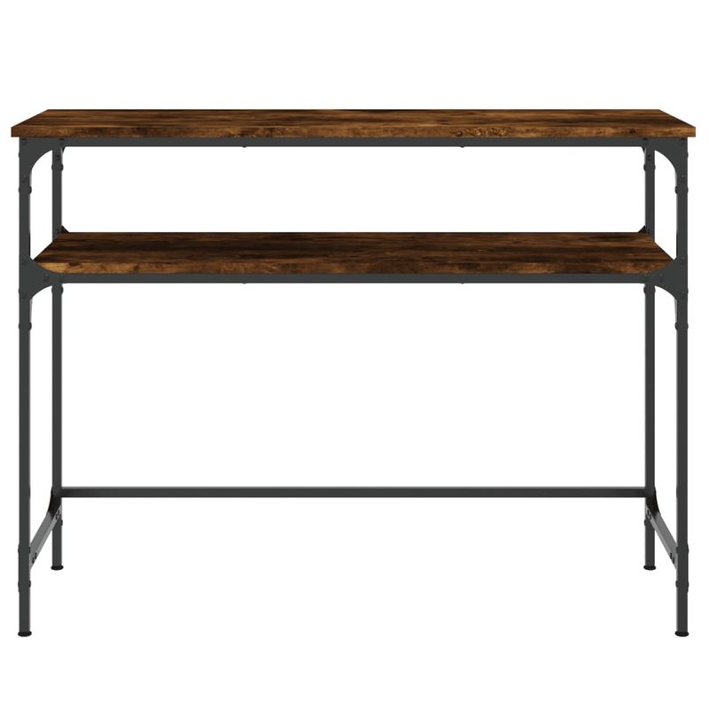 Casa si Gradina - Mobilier - Comode si corpuri - Console - Masuta consola, stejar fumuriu, 100x35,5x75 cm, lemn prelucrat - Infinity.ro