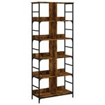 Casa si Gradina - Mobilier - Biblioteci si rafturi - Biblioteci - Biblioteca, stejar fumuriu, 78,5x33x188,5 cm, lemn prelucrat - Infinity.ro
