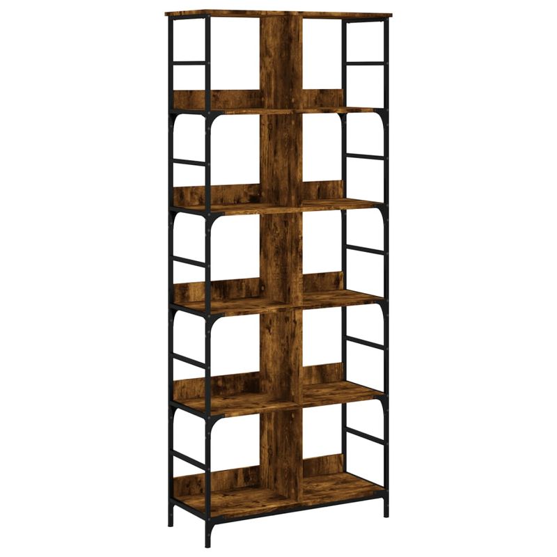 Casa si Gradina - Mobilier - Biblioteci si rafturi - Biblioteci - Biblioteca, stejar fumuriu, 78,5x33x188,5 cm, lemn prelucrat - Infinity.ro