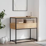 Casa si Gradina - Mobilier - Comode si corpuri - Console - Masa consola, stejar sonoma, 75x40x75 cm, lemn prelucrat - Infinity.ro