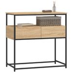 Casa si Gradina - Mobilier - Comode si corpuri - Console - Masa consola, stejar sonoma, 75x40x75 cm, lemn prelucrat - Infinity.ro