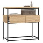 Casa si Gradina - Mobilier - Comode si corpuri - Console - Masa consola, stejar sonoma, 75x40x75 cm, lemn prelucrat - Infinity.ro