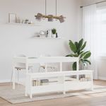 Casa si Gradina - Mobilier - Organizare si depozitare - Bancute - Banca de hol, alb, 160x28x45 cm, lemn masiv de pin - Infinity.ro