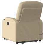 Ingrijire personala si Cosmetice - Sanatate si wellness - Articole wellness - Fotolii de masaj - Fotoliu electric de masaj rabatabil cu ridicare, crem, textil - Infinity.ro