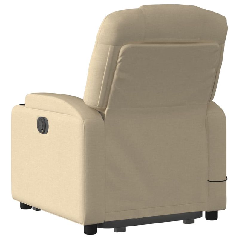 Ingrijire personala si Cosmetice - Sanatate si wellness - Articole wellness - Fotolii de masaj - Fotoliu electric de masaj rabatabil cu ridicare, crem, textil - Infinity.ro