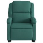 Ingrijire personala si Cosmetice - Sanatate si wellness - Articole wellness - Fotolii de masaj - Fotoliu electric masaj rabatabil / ridicare verde inchis textil - Infinity.ro