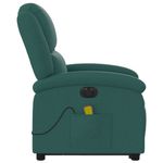 Ingrijire personala si Cosmetice - Sanatate si wellness - Articole wellness - Fotolii de masaj - Fotoliu electric masaj rabatabil / ridicare verde inchis textil - Infinity.ro