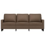 Casa si Gradina - Mobilier - Canapele si coltare - Canapele - Canapea cu 3 locuri, maro, 180 cm, material textil - Infinity.ro