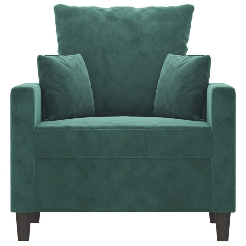 Casa si Gradina - Mobilier - Scaune si fotolii - Fotolii - Fotoliu canapea, verde inchis, 60 cm, catifea - Infinity.ro