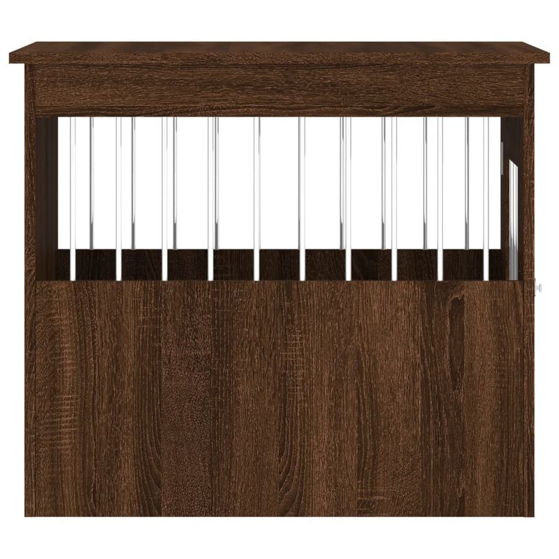 Petshop - Accesorii petshop - Culcusuri si custi - Custi interior si exterior - Lada pentru caini, stejar maro, 55x75x65 cm, lemn compozit - Infinity.ro