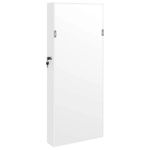 Casa si Gradina - Decoratiuni - Oglinzi - Dulap de bijuterii cu oglinda si lumini LED, de perete, alb - Infinity.ro