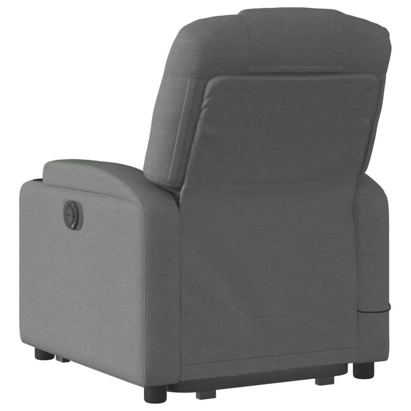 Ingrijire personala si Cosmetice - Sanatate si wellness - Articole wellness - Fotolii de masaj - Fotoliu electric masaj rabatabil cu ridicare, gri inchis textil - Infinity.ro