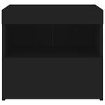 Casa si Gradina - Mobilier - Comode si corpuri - Noptiere - Noptiera cu lumini LED, negru, 50x40x45 cm - Infinity.ro