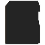 Casa si Gradina - Mobilier - Comode si corpuri - Noptiere - Noptiera cu lumini LED, negru, 50x40x45 cm - Infinity.ro