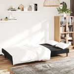 Casa si Gradina - Mobilier - Canapele si coltare - Canapele - Canapea extensibila cu 2 locuri, negru, catifea - Infinity.ro