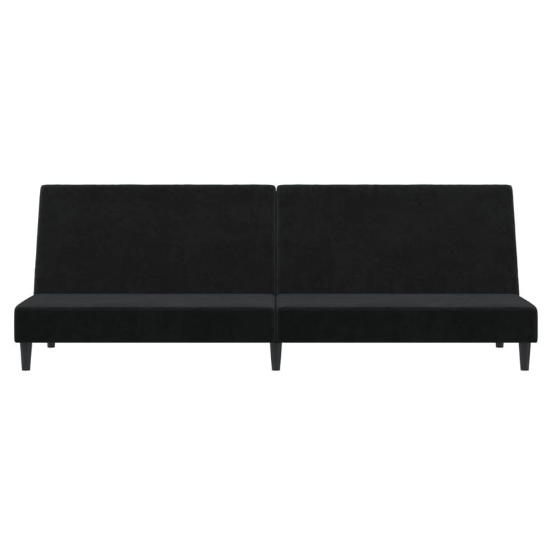 Casa si Gradina - Mobilier - Canapele si coltare - Canapele - Canapea extensibila cu 2 locuri, negru, catifea - Infinity.ro