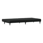 Casa si Gradina - Mobilier - Canapele si coltare - Canapele - Canapea extensibila cu 2 locuri, negru, catifea - Infinity.ro