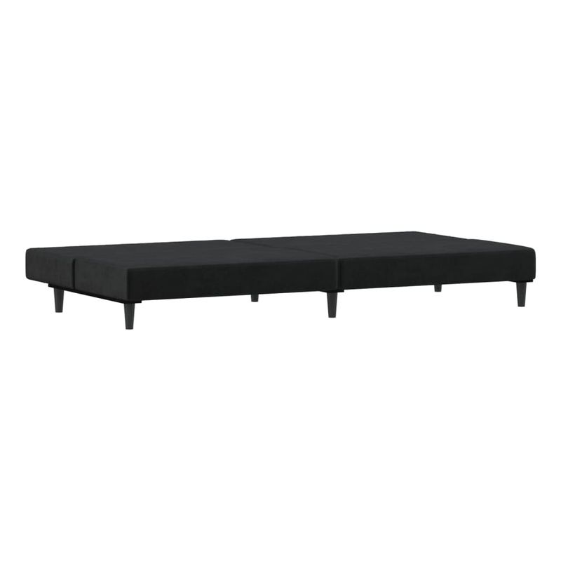 Casa si Gradina - Mobilier - Canapele si coltare - Canapele - Canapea extensibila cu 2 locuri, negru, catifea - Infinity.ro