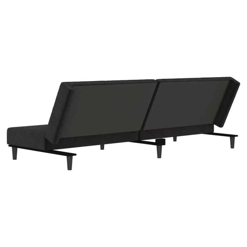 Casa si Gradina - Mobilier - Canapele si coltare - Canapele - Canapea extensibila cu 2 locuri, negru, catifea - Infinity.ro