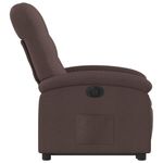 Casa si Gradina - Mobilier - Scaune si fotolii - Fotolii - Fotoliu electric rabatabil cu ridicare, maro inchis, textil - Infinity.ro