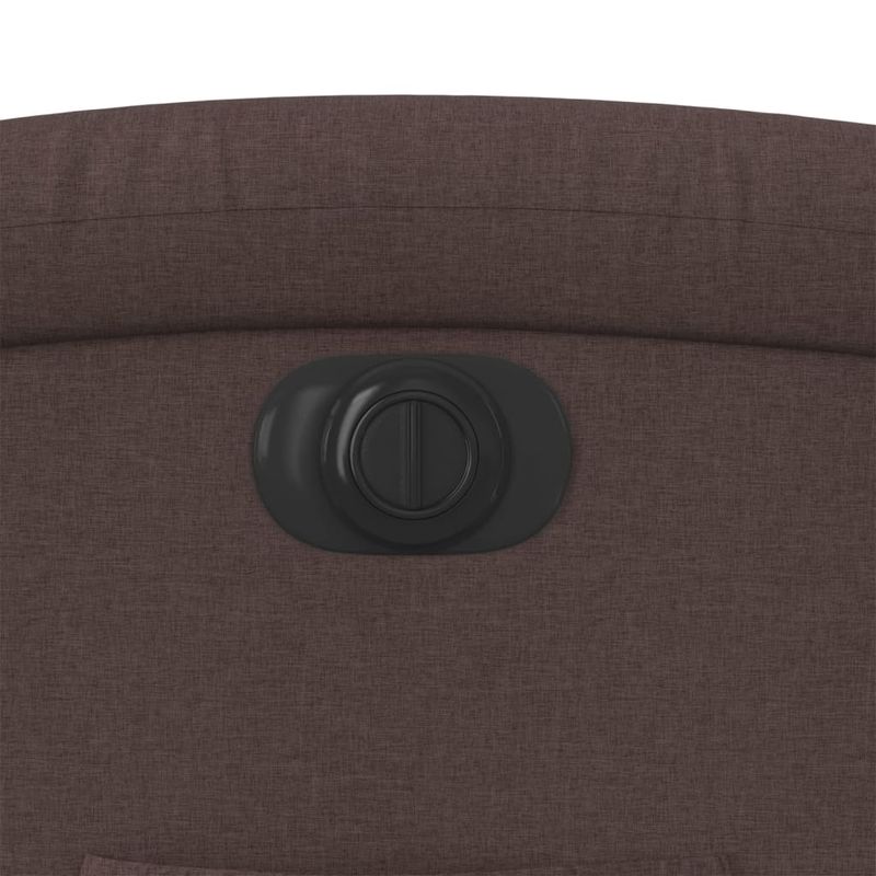 Casa si Gradina - Mobilier - Scaune si fotolii - Fotolii - Fotoliu electric rabatabil cu ridicare, maro inchis, textil - Infinity.ro